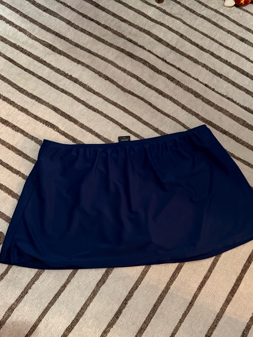Catalina Dark Blue Swim Skirt